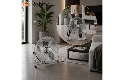 Ventilátor 50 cm, 130 W – kovový, 3 rychlosti