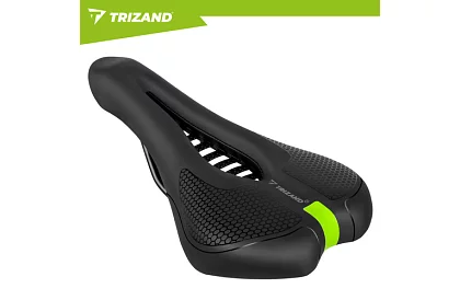 Cyklistické polstrované sedlo na kolo 28 × 14 cm – černé
