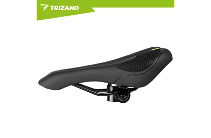 Cyklistické polstrované sedlo na kolo 28 × 14 cm – černé