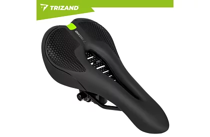 Cyklistické polstrované sedlo na kolo 28 × 14 cm – černé