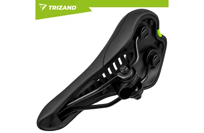Cyklistické polstrované sedlo na kolo 28 × 14 cm – černé