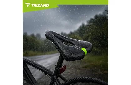 Cyklistické polstrované sedlo na kolo 28 × 14 cm – černé