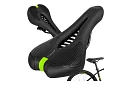 Cyklistické polstrované sedlo na kolo 28 × 14 cm – černé