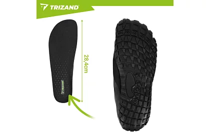 Boty do vody – protiskluzové 5 mm, rychleschnoucí – černé, velikost 44