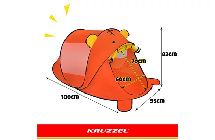 Dětský plážový stan 180 × 95 × 82 cm – samorozkládací
