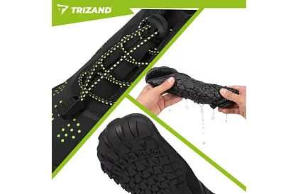 Boty do vody – protiskluzové 5 mm, rychleschnoucí – černé, velikost 43