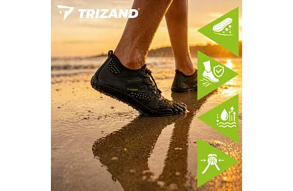 Boty do vody – protiskluzové 5 mm, rychleschnoucí – černé, velikost 43