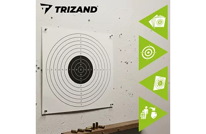 Střelecký terč 50 × 50 cm – 100 kusů v balení