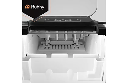 Výrobník ledových kostek 1,2 l – 12 kg / 24 h -  stříbrný