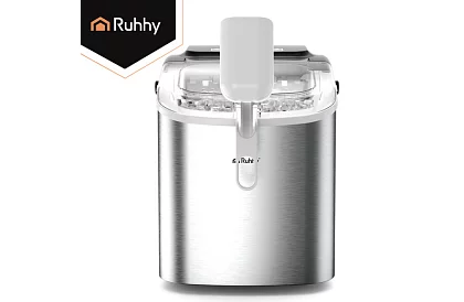 Výrobník ledových kostek 1,2 l – 12 kg / 24 h -  stříbrný