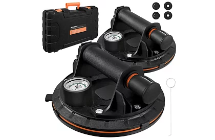 Vakuová přísavka 2 kusy v pouzdře na obklady, dlaždice a sklo – nosnost 200 kg