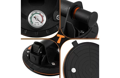 Vakuová přísavka 2 kusy v pouzdře na obklady, dlaždice a sklo – nosnost 200 kg