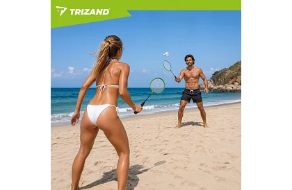 Badmintonová sada – 2 rakety, 6 košíčků a pouzdro