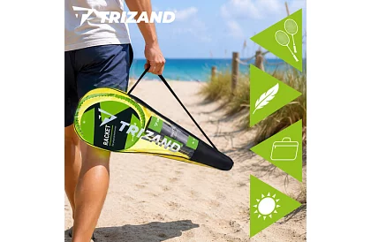 Badmintonová sada – 2 rakety, 6 košíčků a pouzdro