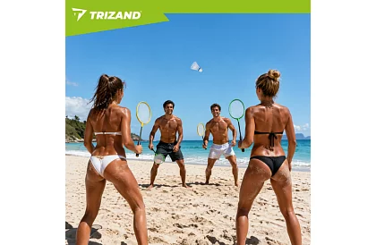 Badmintonová sada – 4 rakety, 3 košíčky a pouzdro