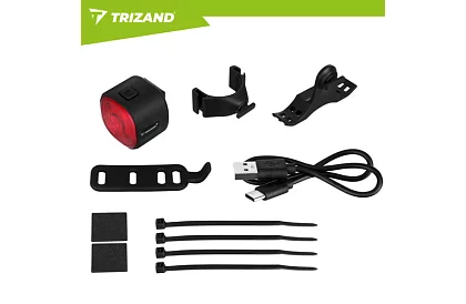 Zadní LED světlo na kolo – 6 režimů, IP66