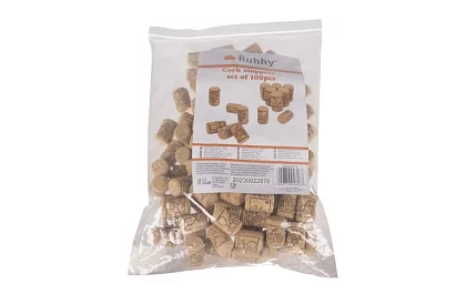 Korkové zátky na láhve 2,2 × 3,3 cm – 100 kusů