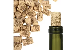 Korkové zátky na láhve 2,2 × 3,3 cm – 100 kusů