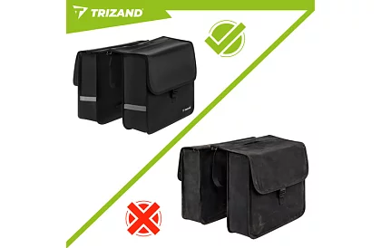 Dvojitá vodotěsná brašna na kolo – 28 l