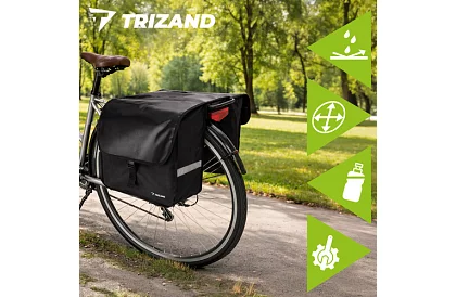 Dvojitá vodotěsná brašna na kolo – 28 l