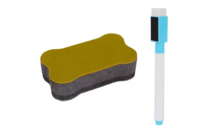 Oboustranná dřevěná tabule pro děti 6v1 + příslušenství