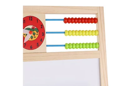 Oboustranná dřevěná tabule pro děti 6v1 + příslušenství