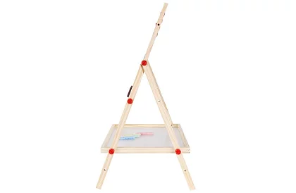 Oboustranná dřevěná tabule pro děti 6v1 + příslušenství