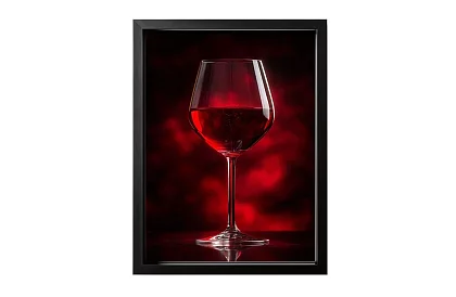 Sklenka vášně - obraz - Elegantní červené víno v luxusním stylu 13