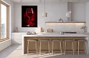 Sklenka vášně - obraz - Elegantní červené víno v luxusním stylu 13