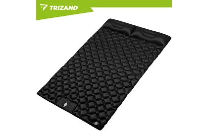 Samonafukovací matrace pro dva 120 × 190 cm – černá