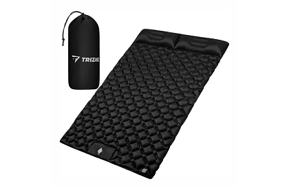 Samonafukovací matrace pro dva 120 × 190 cm – černá
