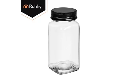 Sada 24 skleněných dóz na koření 120 ml + etikety