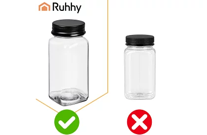 Sada 24 skleněných dóz na koření 120 ml + etikety