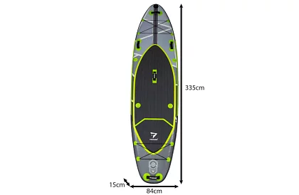 Paddleboard 335 cm – prkno s pádlem, sedákem, pumpou a sadou příslušenství