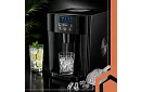 Domácí výrobník kostek ledu s LCD – kompresorový 12 kg/24 h – černý