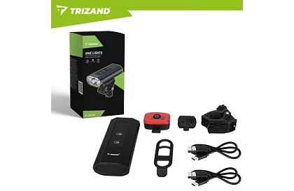 Sada LED světel na kolo – 1300 lm, 5200 mAh