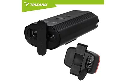 Sada LED světel na kolo – 1300 lm, 5200 mAh