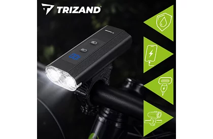 Sada LED světel na kolo – 1300 lm, 5200 mAh