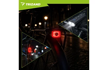 Sada LED světel na kolo – 1300 lm, 5200 mAh