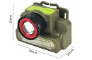 LED dobíjecí LED čelovka DOCOSS 2 v 1  - ZOOM – CREE LED + COB LED