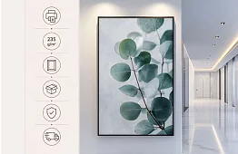 Jemná příroda - obraz - Eukalyptus v minimalistickém stylu 54