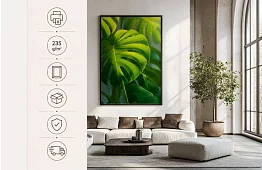 Tropický list - obraz - Monstera v moderním přírodním stylu 45