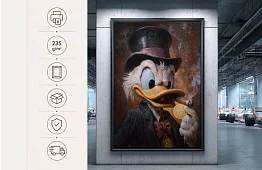 Zlatý magnát - obraz - Stylizovaná postava v luxusním retro stylu 52