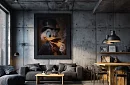Zlatý magnát - obraz - Stylizovaná postava v luxusním retro stylu 52