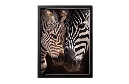 Blízkost přírody - obraz - Zebra s mládětem v detailu 55