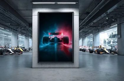 Noční rychlost - obraz - Závodní formule v neonové mlze 60