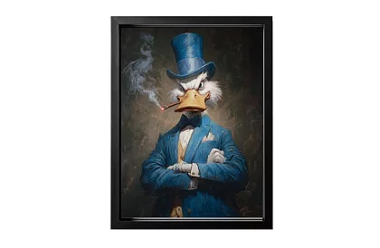 Boss elegance - obraz - Stylová kachna v luxusním portrétu 65