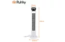 Sloupový oscilační ventilátor 83 cm, 45 W – bílý + dálkové ovládání