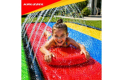 Trojitá vodní skluzavka s vodotryskem 480 cm + 3 plavidla