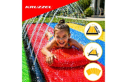 Trojitá vodní skluzavka s vodotryskem 480 cm + 3 plavidla